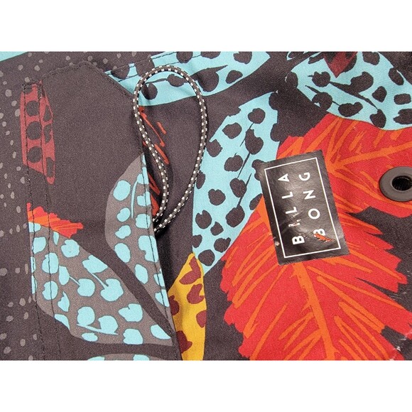 Billabong Swim Trunks Mens 32 34x8 Airlite Black Stripe Lightweight Pocket Surf - Picture 10 of 12